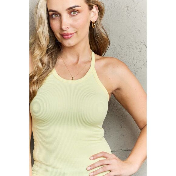 Ninexis Take A Seat Simple Halter Neck Tank Top - Picture 4 of 4